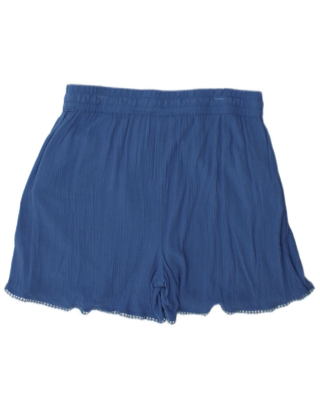 Marks & Spencer Damen Shorts UK12 Medium W30 Blaue Viskose