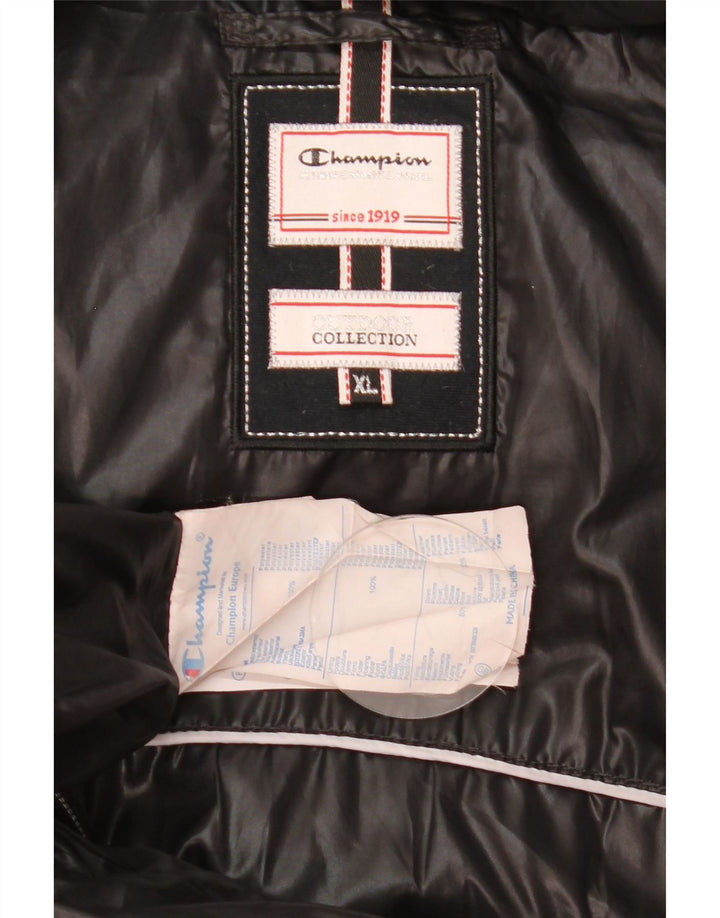 Champion Damen-Kapuzenmantel, gepolstert, UK 18, XL, Schwarz, Polyester