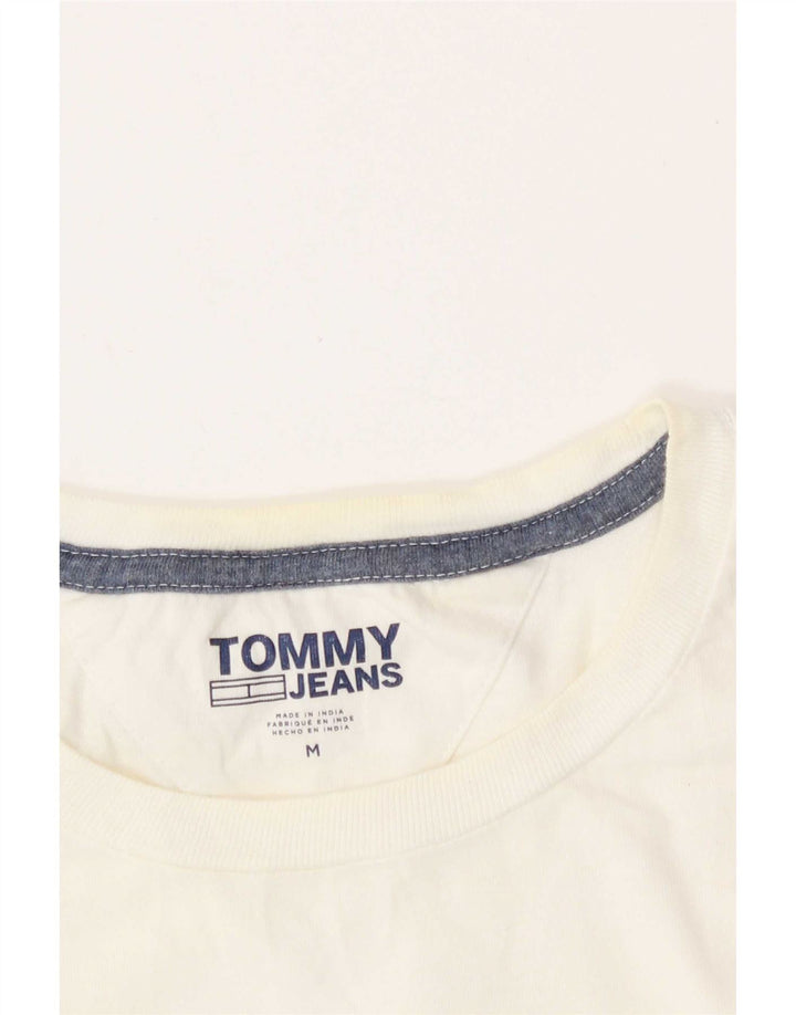Tommy Hilfiger Herren T-Shirt mit Grafik, Mittelweiß
