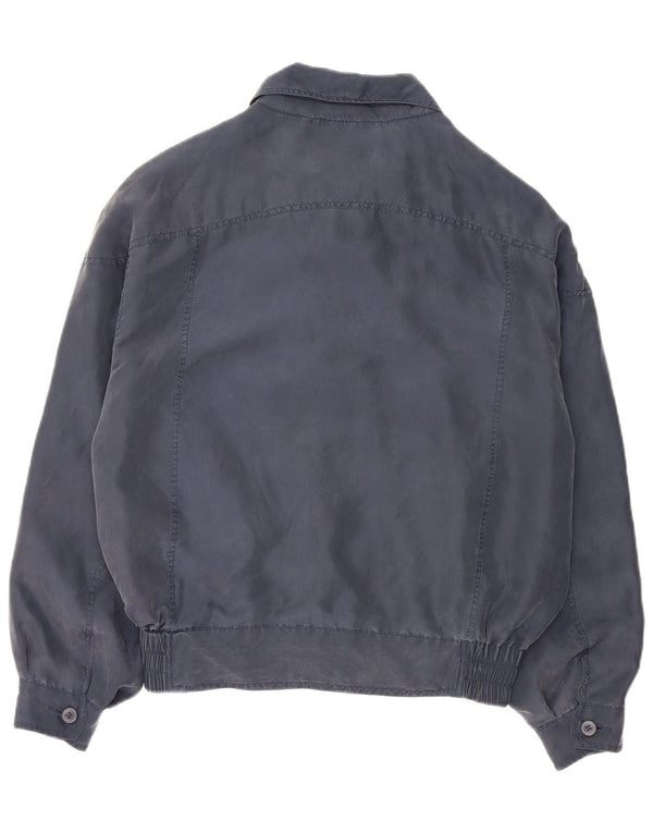 Raybest Herren Bomberjacke UK 36 Small Marineblaue Seide