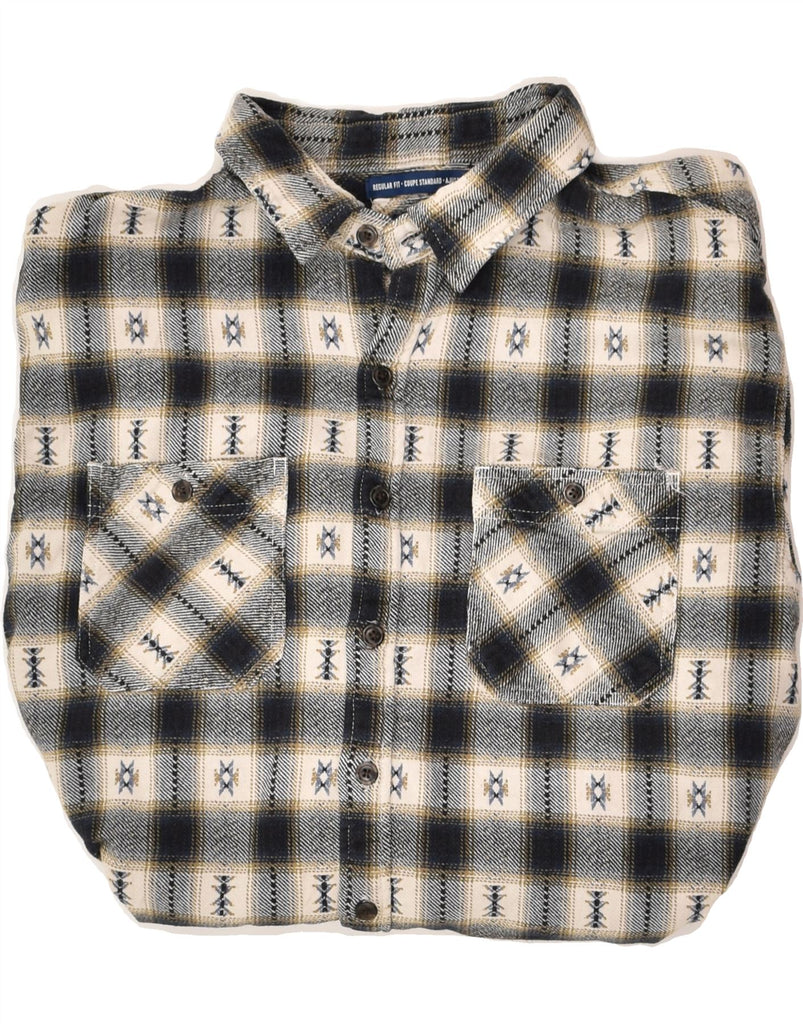 OLD NAVY Mens Shirt XL Black Check Cotton Vintage Old Navy and Second-Hand Old Navy from Messina Hembry 