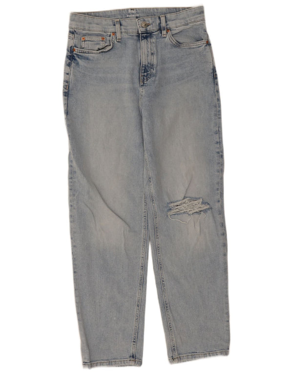 Marks & Spencer Damen Tapered Jeans UK 12 Medium W28 L27 Blau