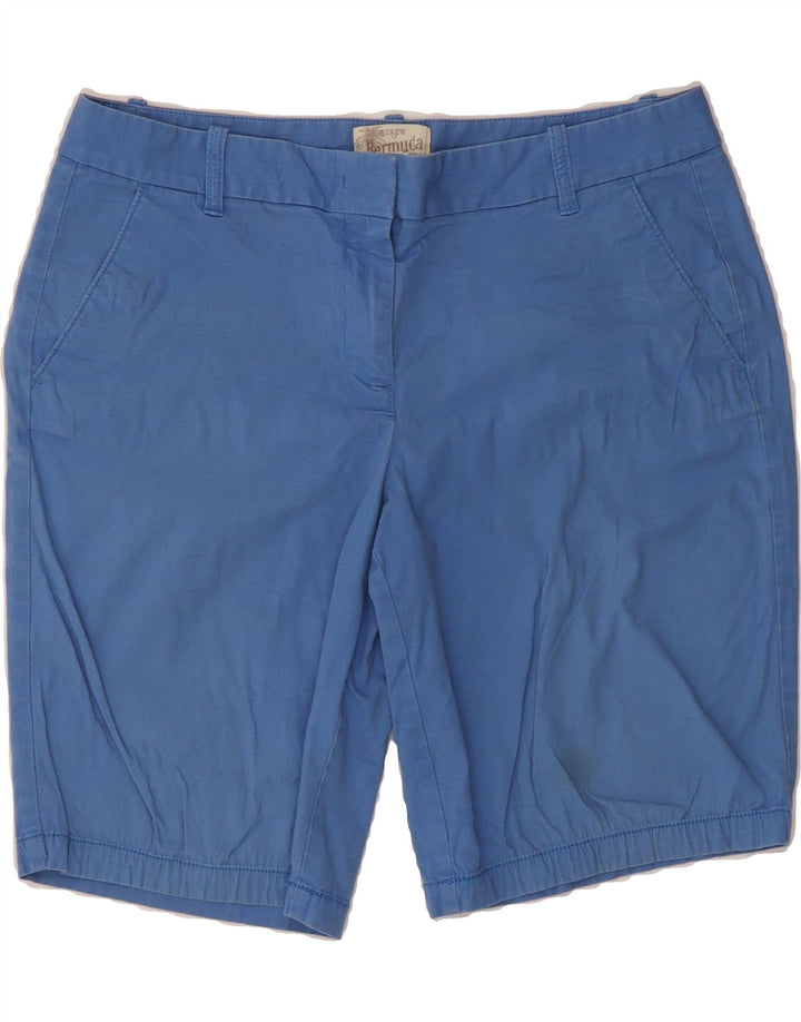 J. CREW Womens Bermuda Chino Shorts US 8 Medium W30 L10 Blue Cotton Vintage J. Crew and Second-Hand J. Crew from Messina Hembry 