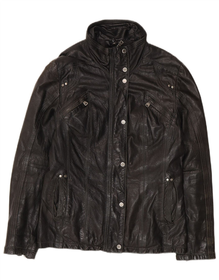 Chevirex Damen Lederjacke EU 36 Small Schwarz