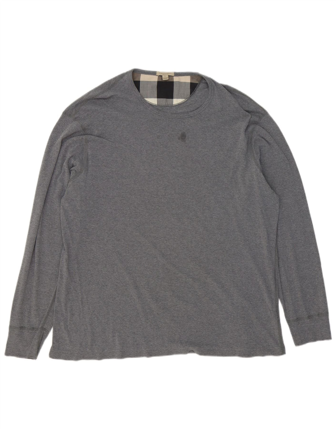 Burberry Herren Top Langarm 2XL Grau Baumwolle