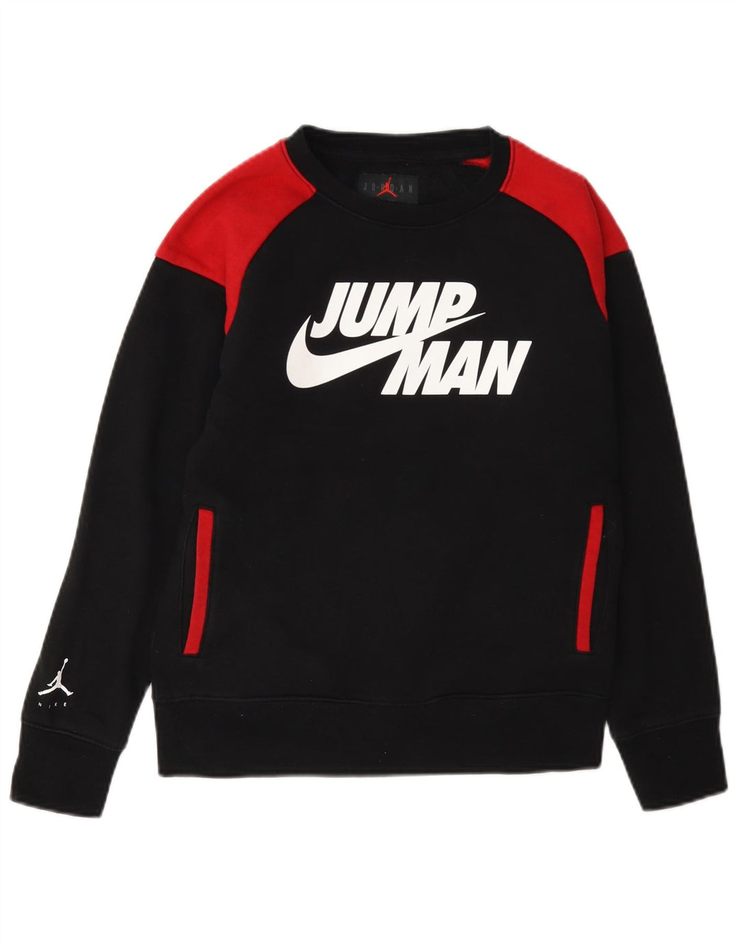 Jordan Jungen-Sweatshirt mit Grafik, 10–11 Jahre, Mittelschwarz, Farbblock