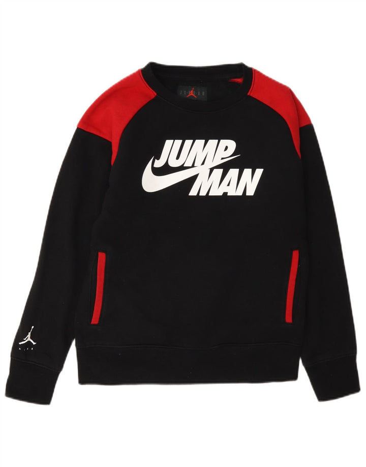 Jordan Jungen-Sweatshirt mit Grafik, 10–11 Jahre, Mittelschwarz, Farbblock