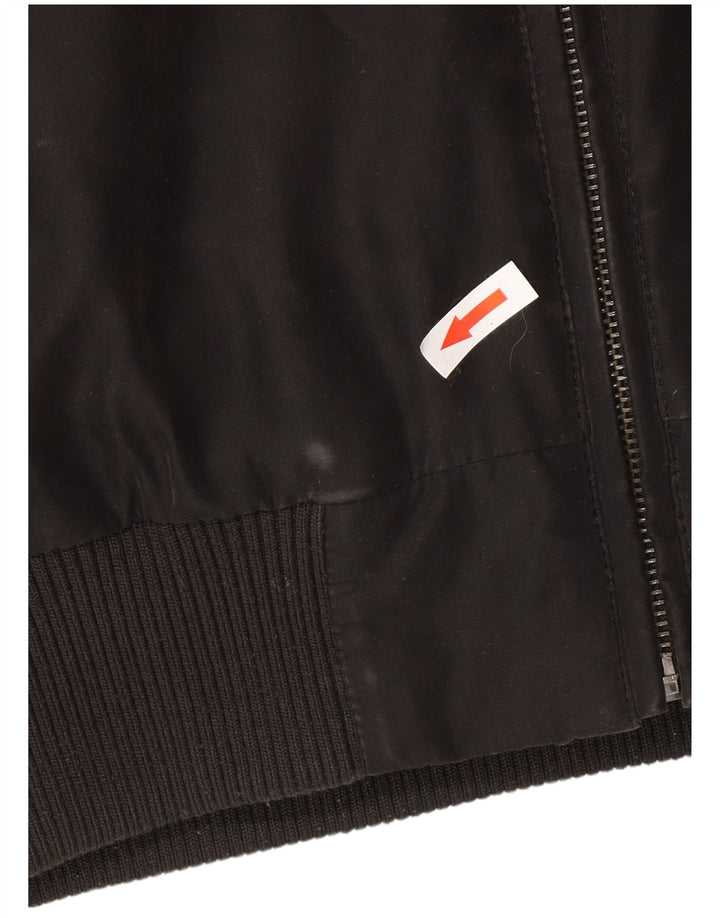 Polbot Herren Bomberjacke UK 40 Large Schwarz Polyester