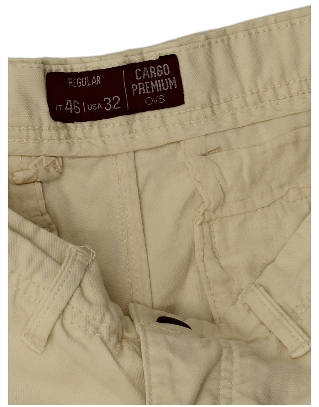 OVS Herren Regular Cargo Shorts W32 Mittelbeige Baumwolle