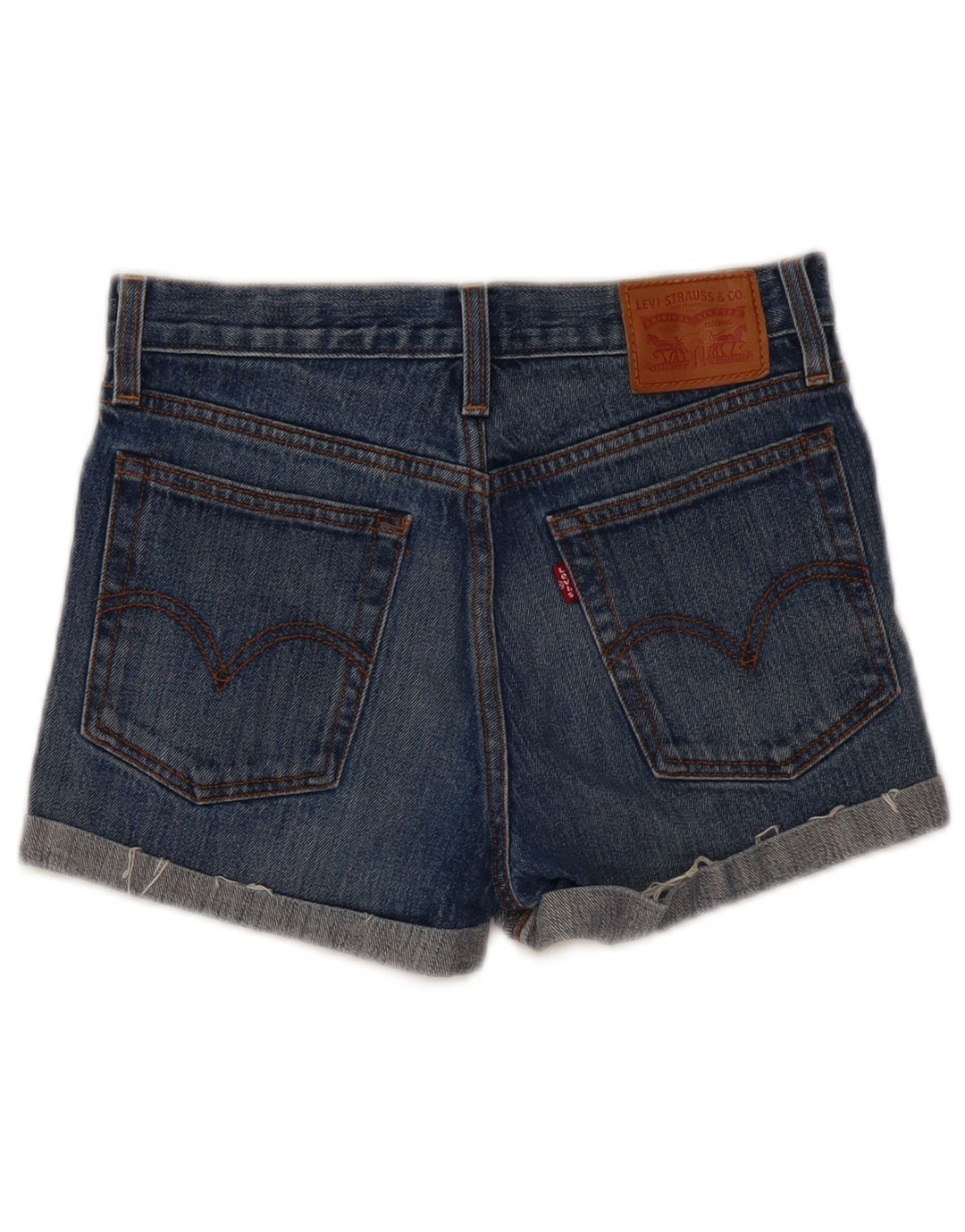 Levi's Damen-Jeansshorts, W26, klein, blaue Baumwolle