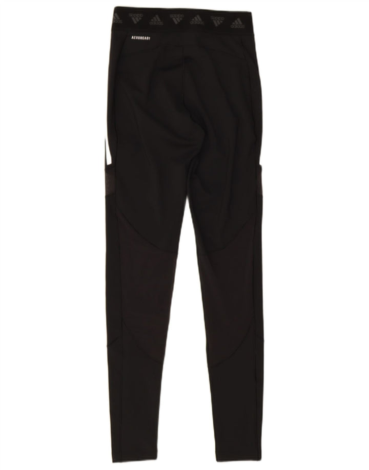 Adidas Damen Aeroready Leggings UK 8/10 Small Schwarz Polyester