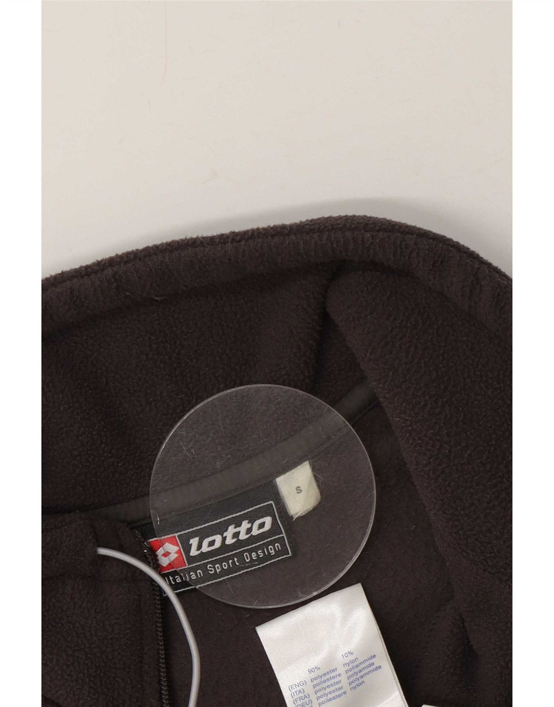 Lotto Herren-Fleecepullover mit Reißverschluss, klein, grau, Farbblock, Polyester
