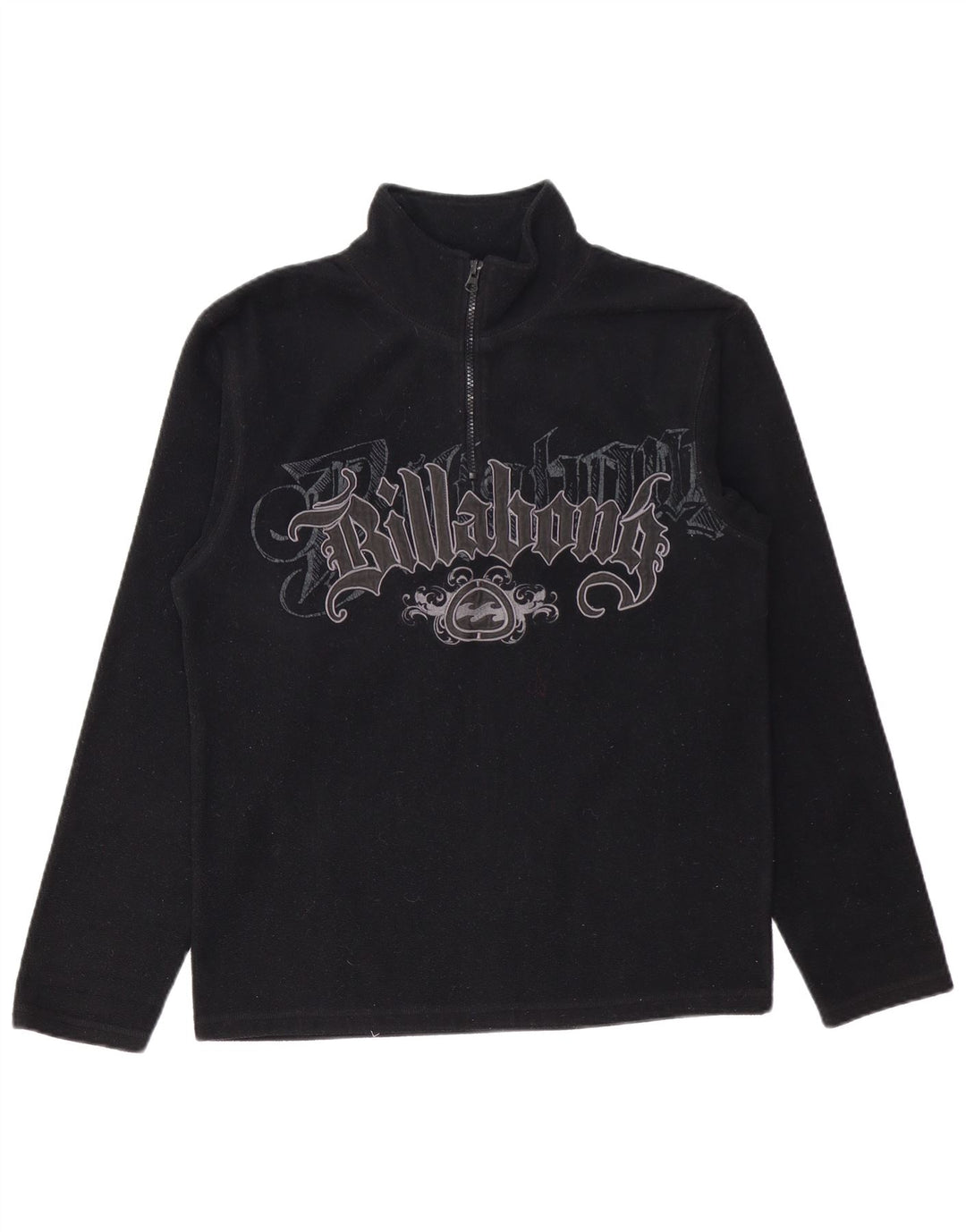 BILLABONG Herren-Fleecepullover mit grafischem Reißverschluss, Größe S, Schwarz, Polyester