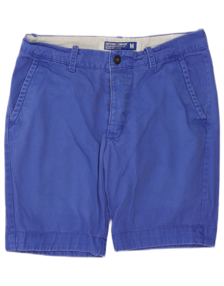 SUPERDRY Herren-Chinoshorts, Größe M, W32, Blau, Baumwolle