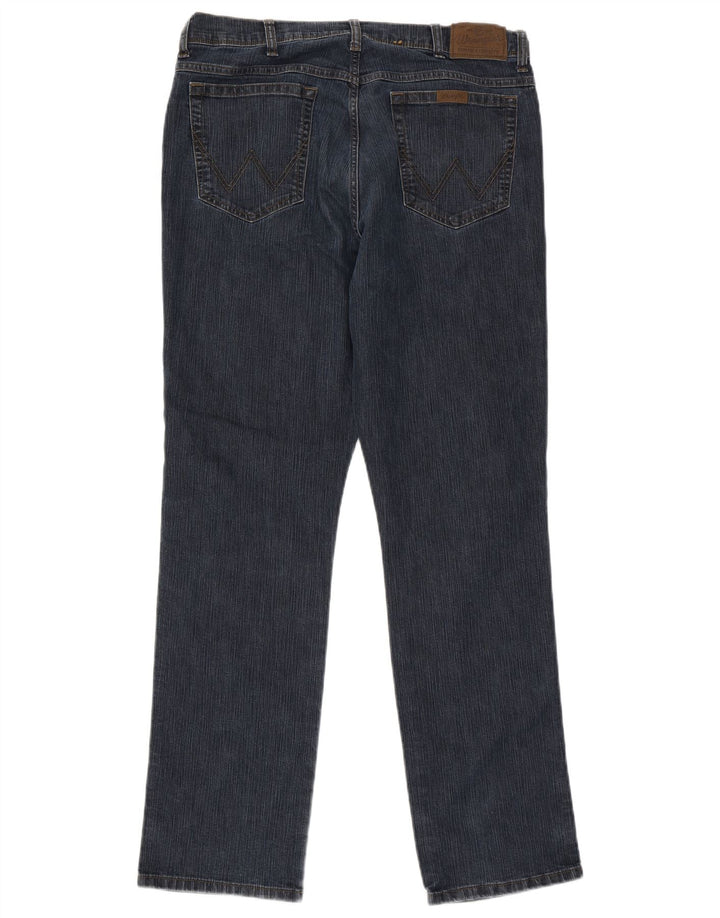 Wrangler Herren Straight Jeans W38 L34 Marineblaue Baumwolle