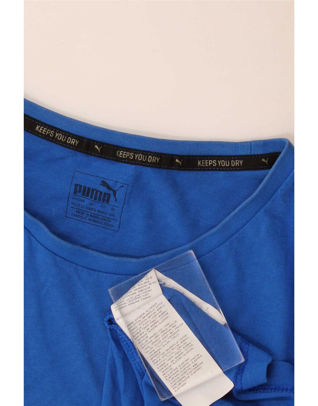 Puma Herren Grafik T-Shirt Top 2XL Blau Baumwolle