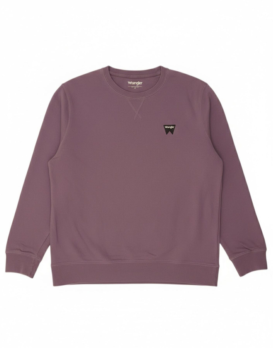 Wrangler Herren-Sweatshirt-Pullover aus mittelvioletter Baumwolle