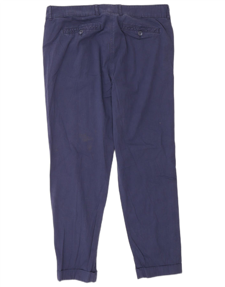 Marks & Spencer Damen Slim Chino-Hose W32 L27 Marineblau