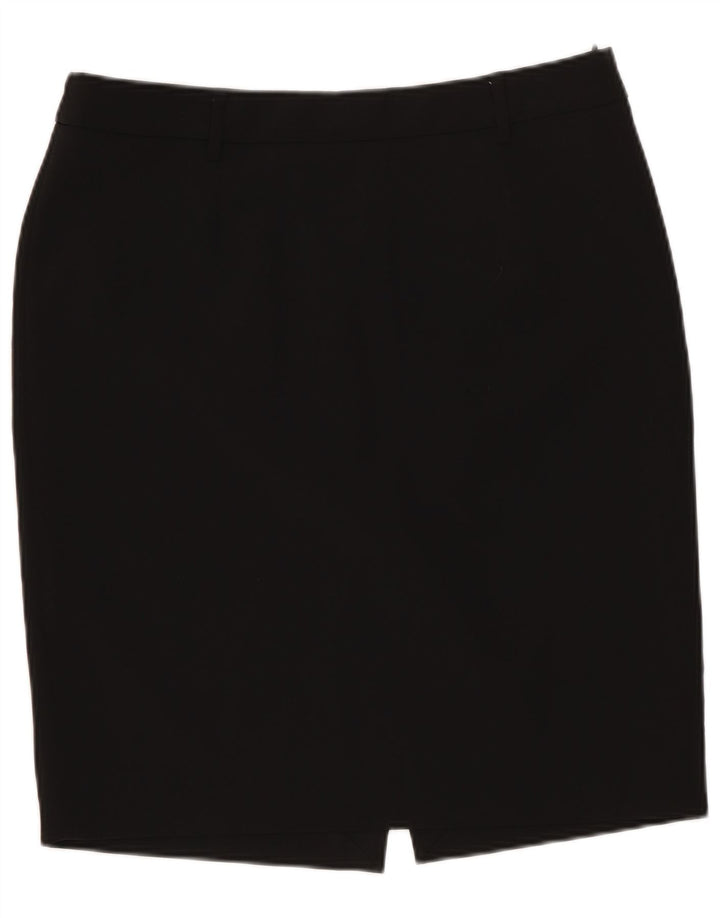 Liu Jo Damen Bleistiftrock IT 42 Medium W30 Schwarz Polyester
