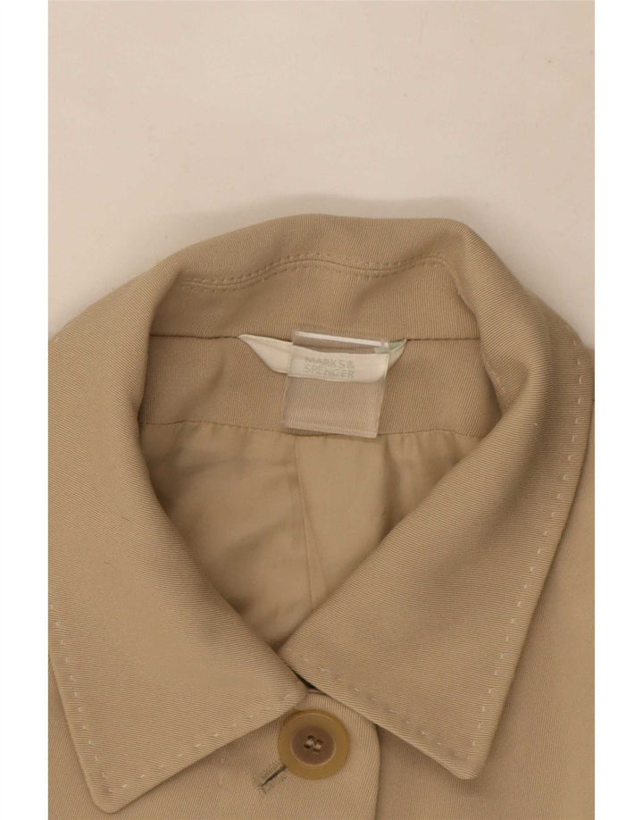 Marks & Spencer Damen Übergroßer Mantel UK 14 Mittelbeige