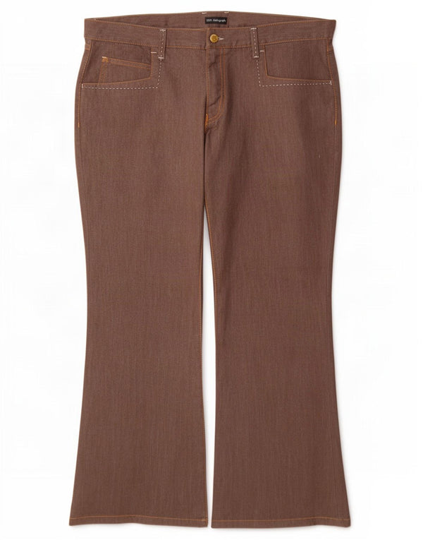 Marks & Spencer Damen Autograph Freizeithose UK 18 XL W38 L29 Braun