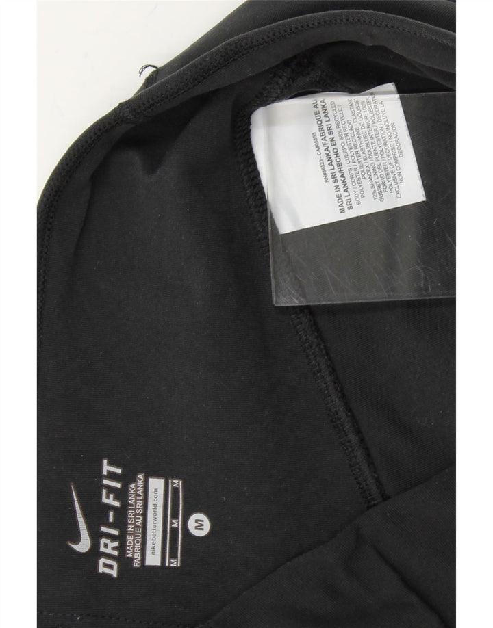 NIKE Womens Capri Leggings UK 12 Medium  Black Polyester Vintage Nike and Second-Hand Nike from Messina Hembry 