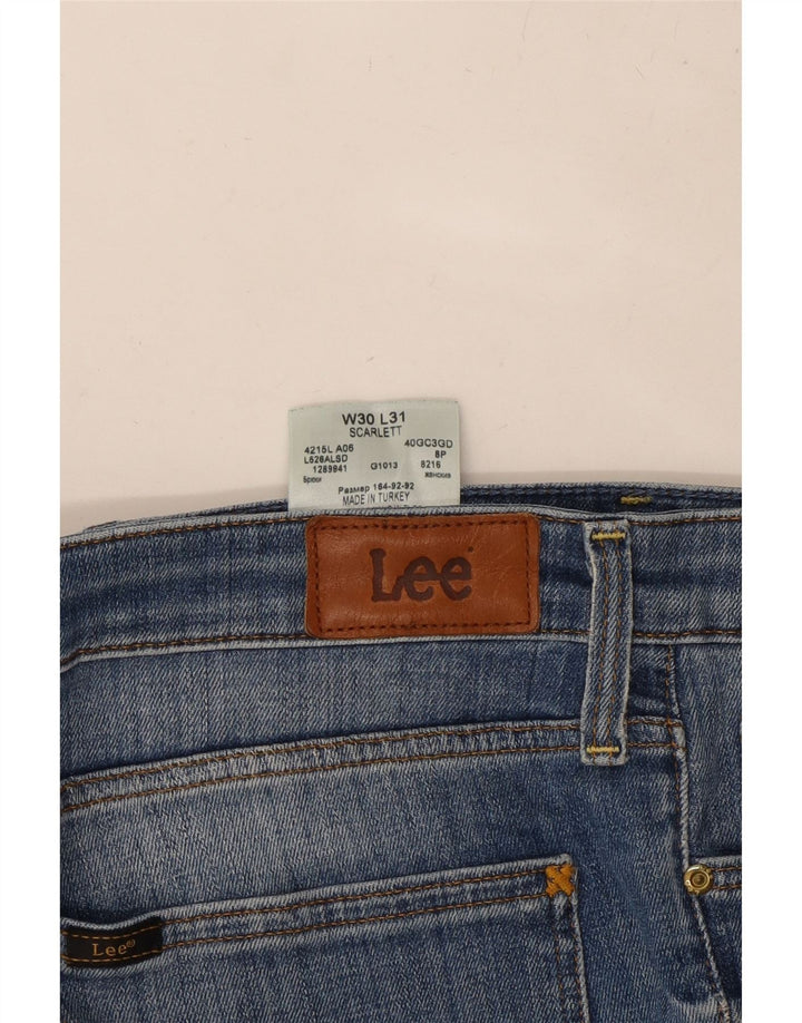 LEE Damen Scarlett Slim Jeans W30 L28 Blaue Baumwolle