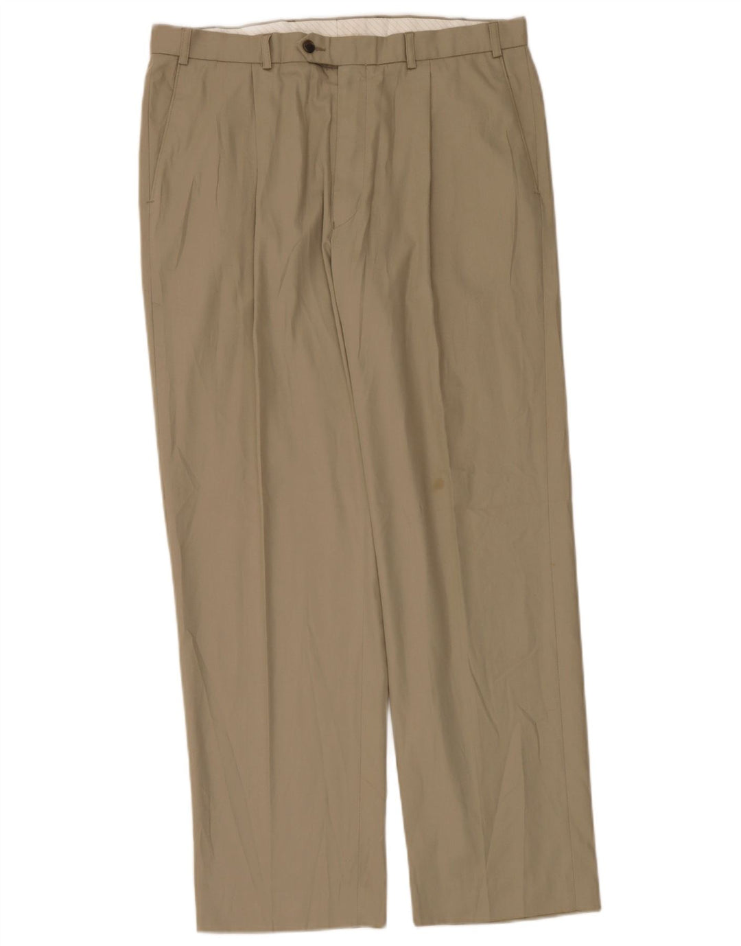 Marks & Spencer Herren-Anzughose mit Pegged-Anzug, W36, L31, beige, Polyester