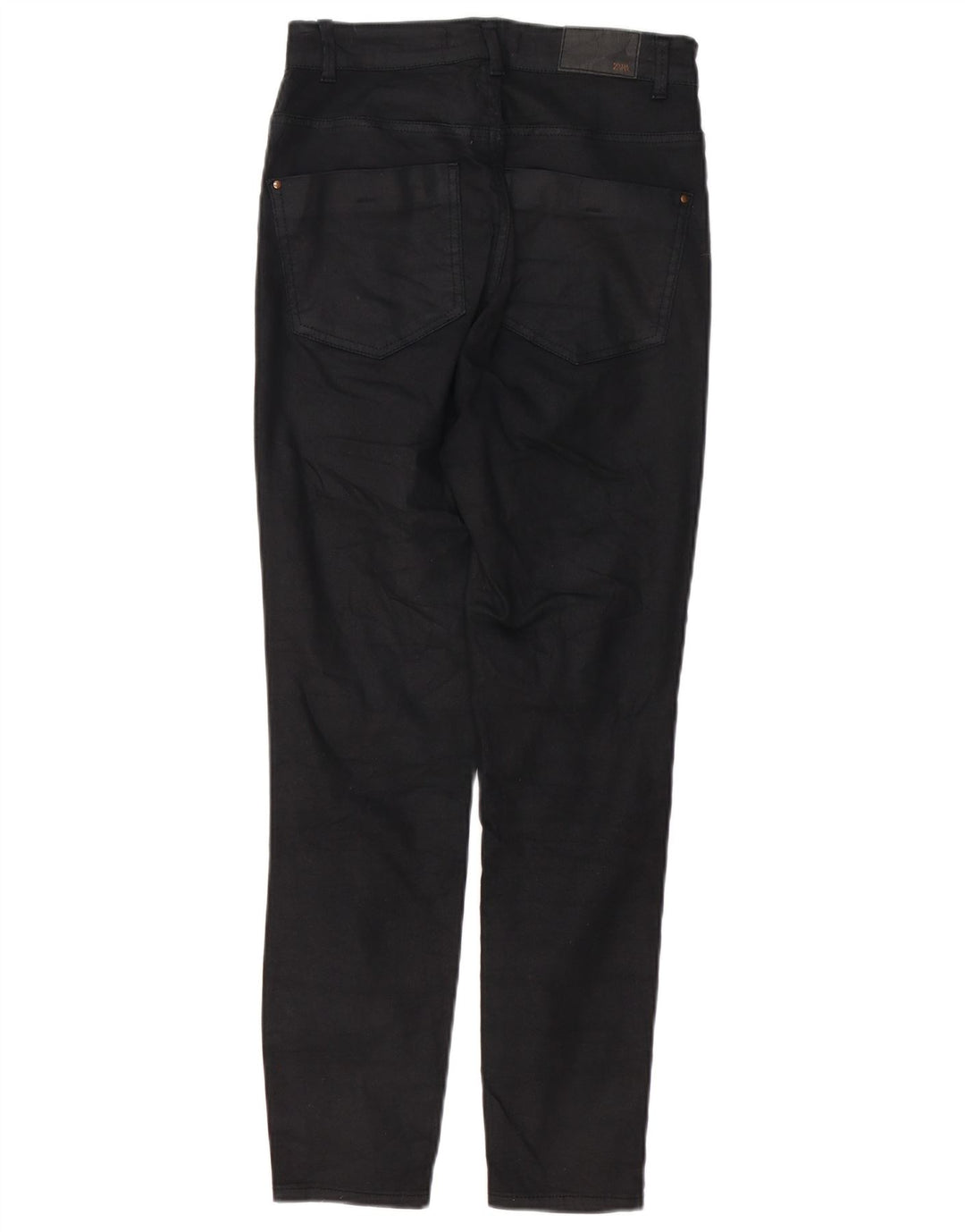 Zara Damen Slim Freizeithose EU 40 Medium W30 L26 Schwarz