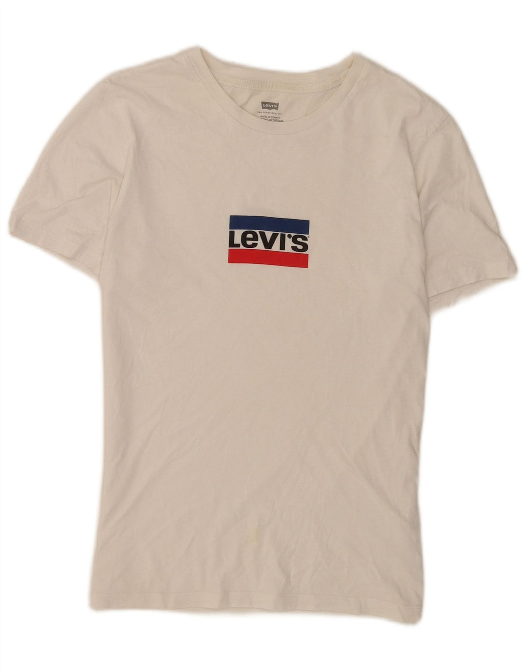 Levi's Herren-T-Shirt mit Grafik, XS, weiße Baumwolle