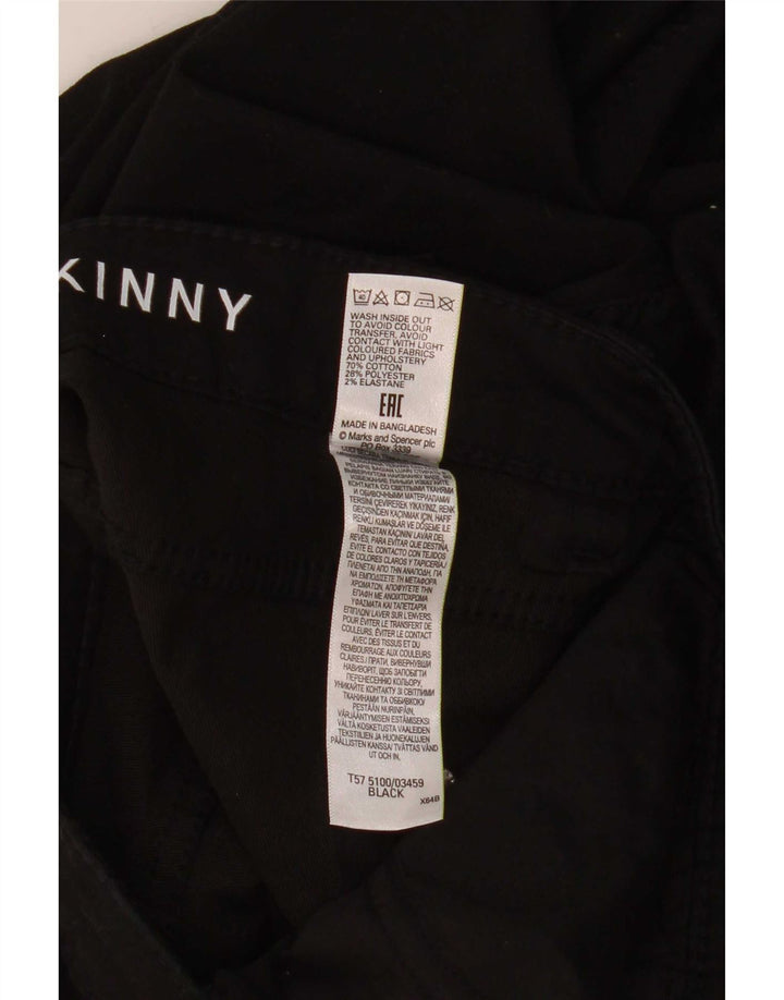 Marks & Spencer Damen-Hose, kurz geschnitten, UK 12, M, W30, L22, Schwarz