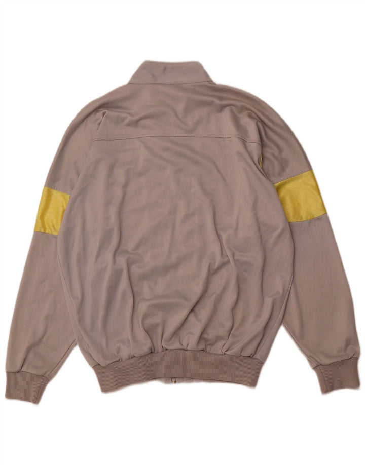 Puma Herren-Trainingsanzug, groß, graues Farbblock-Polyester