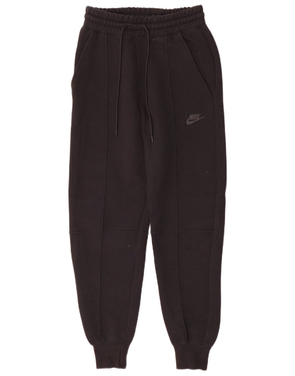 Nike Damen Trainingshose Jogger UK 6 XS Schwarz Baumwolle
