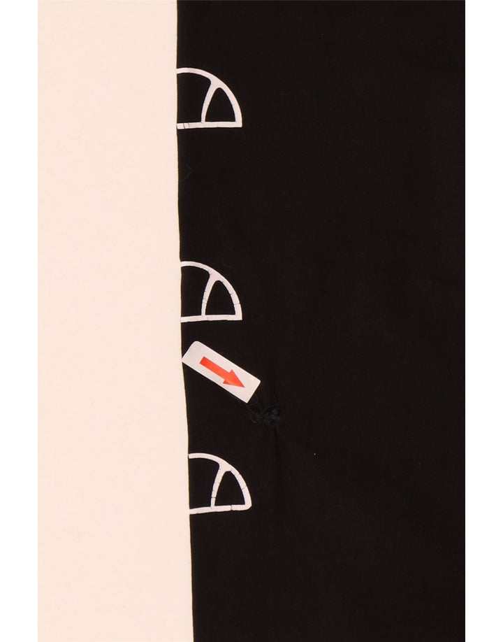 Ellesse Womens Graphic Leggings UK 14 Large Schwarz