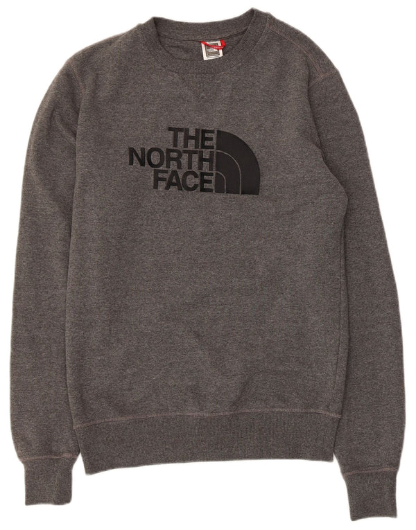 The North Face Mens Graphic Sweatshirt Jumper Small Grey Cotton