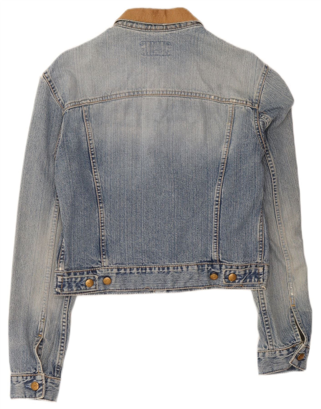 Swish Damen Crop Denim Jacke UK 14 Mittelblau