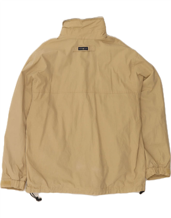 MERIT CUP Mens Rain Jacket UK 40 Large Beige Cotton Vintage Merit Cup and Second-Hand Merit Cup from Messina Hembry 
