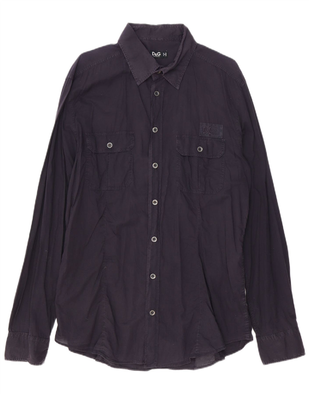 Dolce & Gabbana Herrenhemd Medium Marineblau