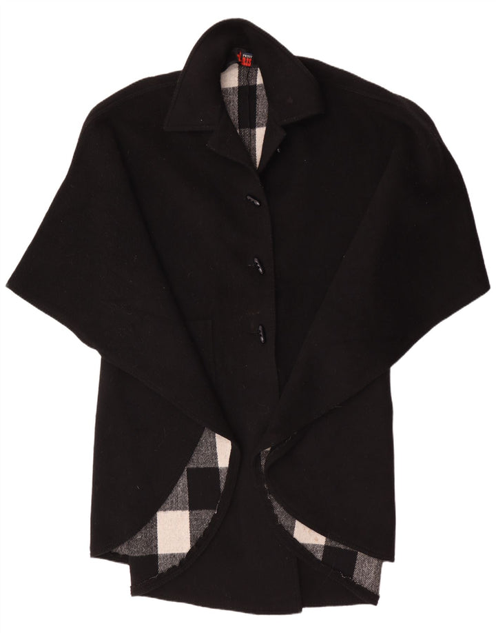 Althof Petit Paris Damen Ponchomantel EU 38 Mittelschwarze Wolle