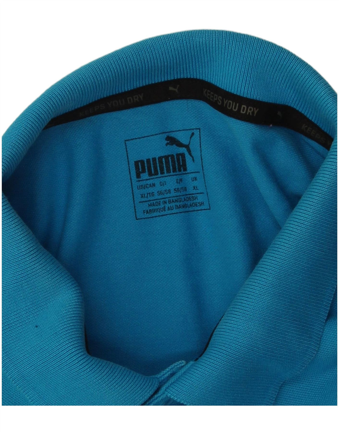 Puma Herren Poloshirt XL Blau Baumwolle