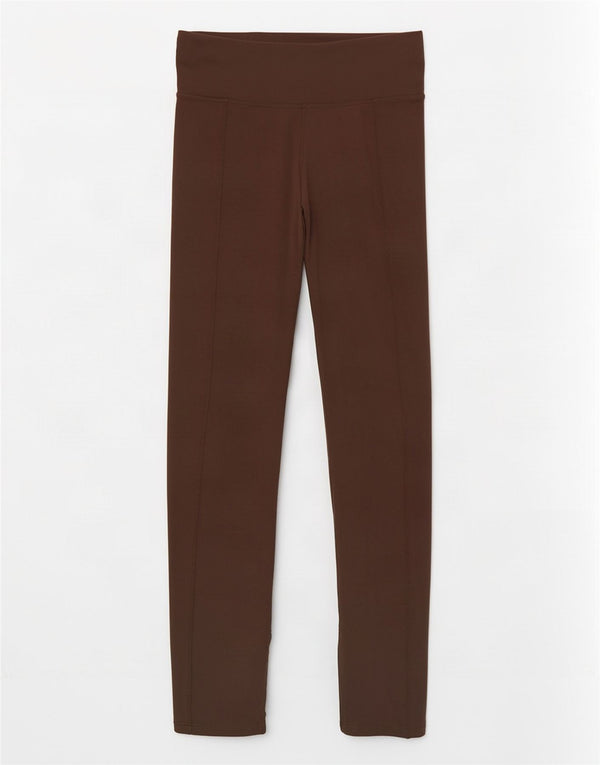 Nike Damen Dri Fit Leggings UK 12 Mittelbraunes Polyester