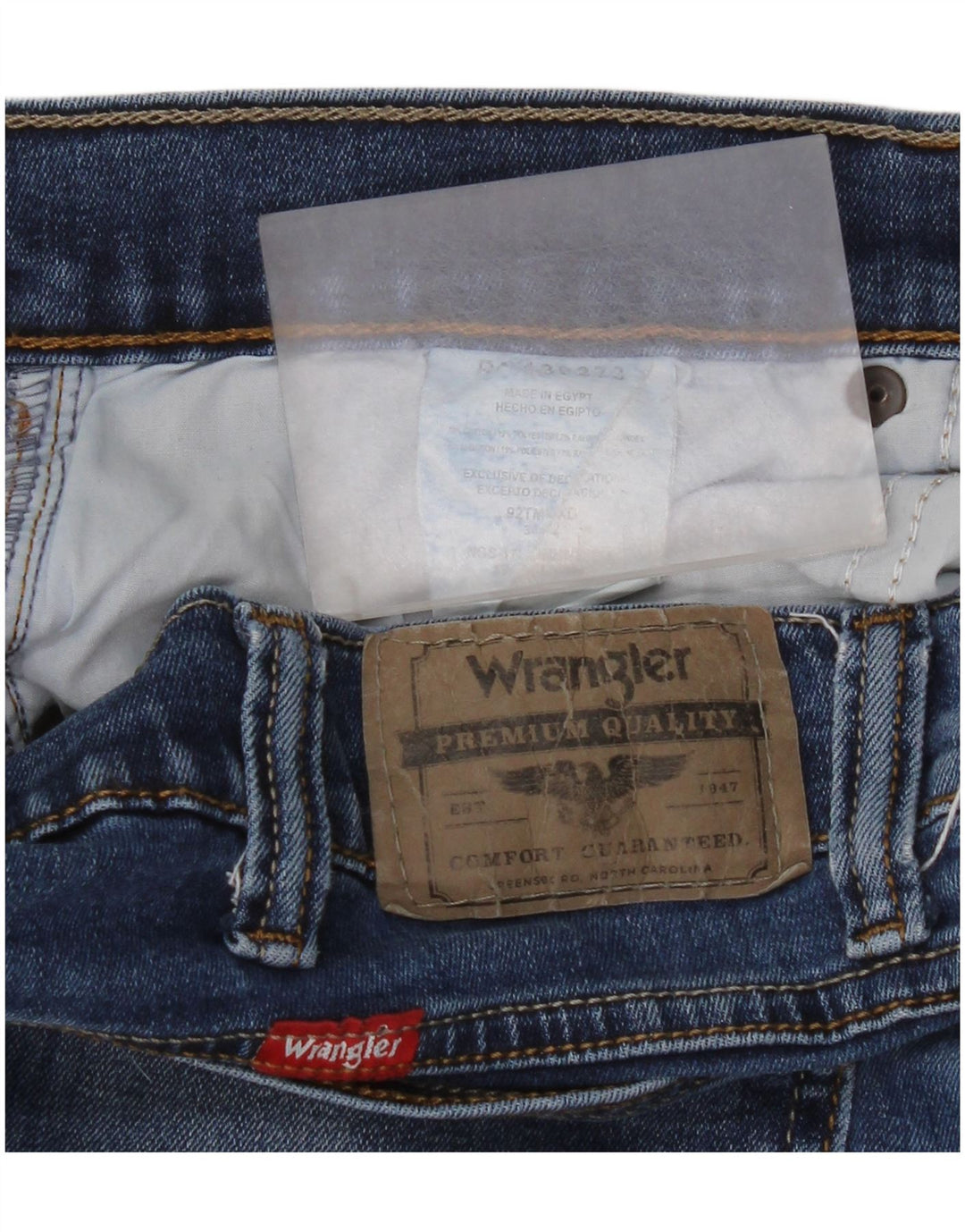 Wrangler Damen Straight Jeans 34 L32 Blaue Baumwolle