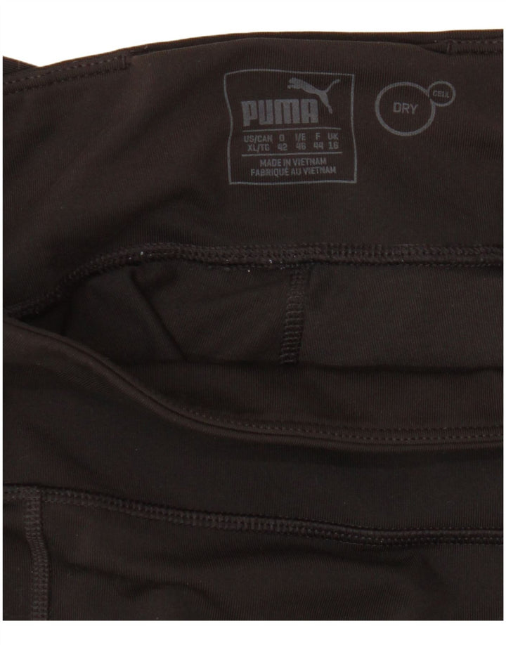 Puma Damen Capri-Leggings UK 16 Large Schwarz