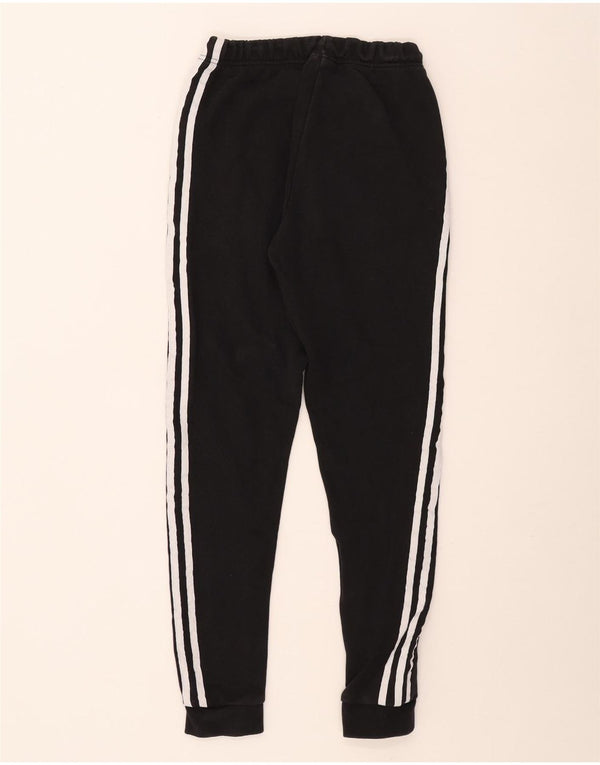 Adidas Damen Trainingshose Jogger UK 10 Small Schwarz Baumwolle