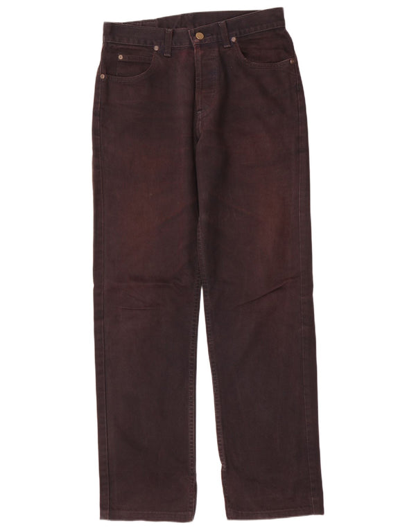 Lee Herren Straight Jeans W30 L34 Schwarze Baumwolle