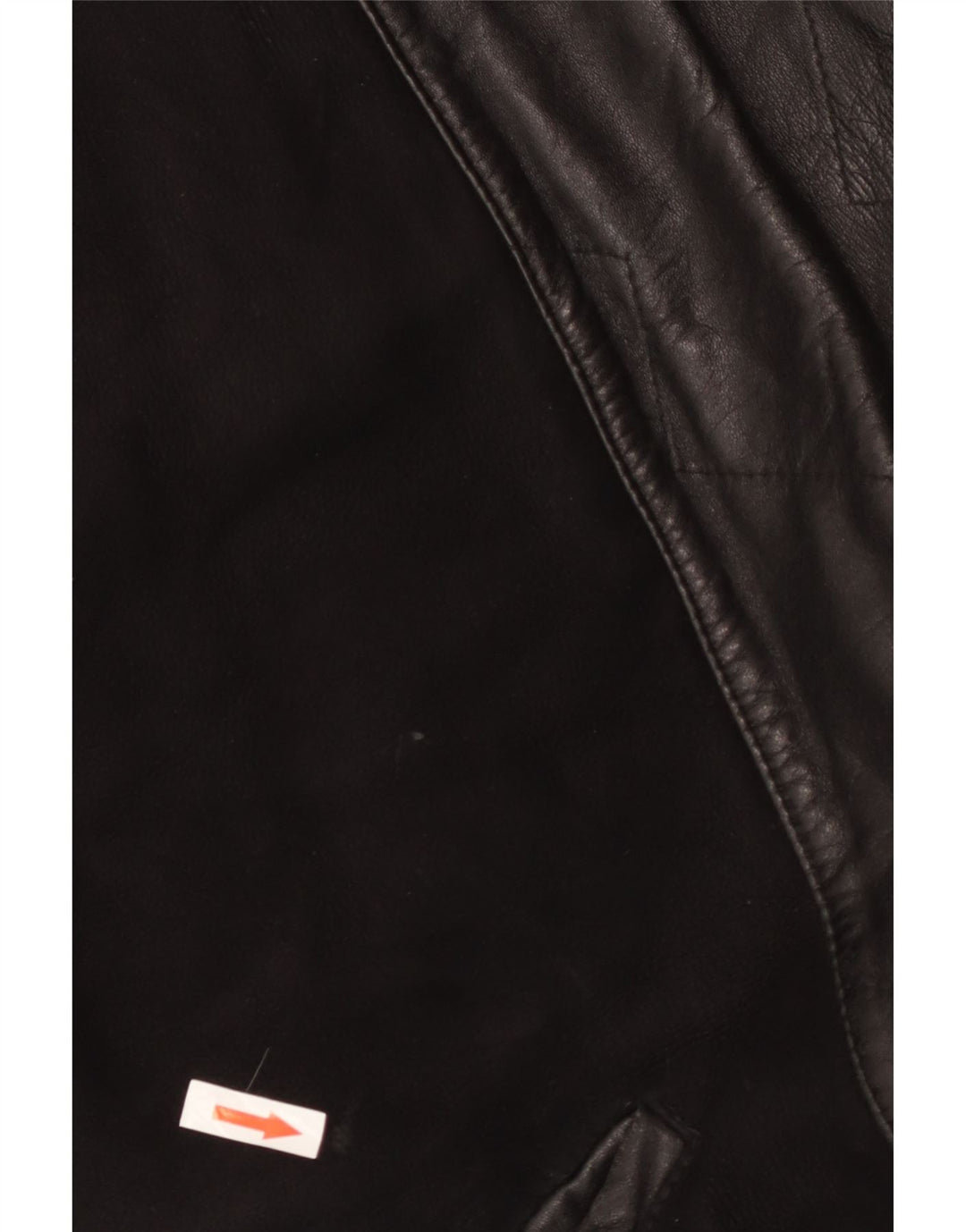 Vintage Damen Shearling Mantel UK 18 XL Schwarz