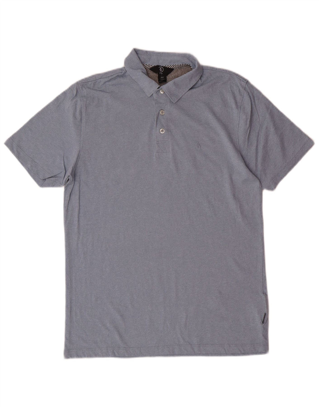 VOLCOM Herren-Poloshirt, kleine blaue Baumwolle