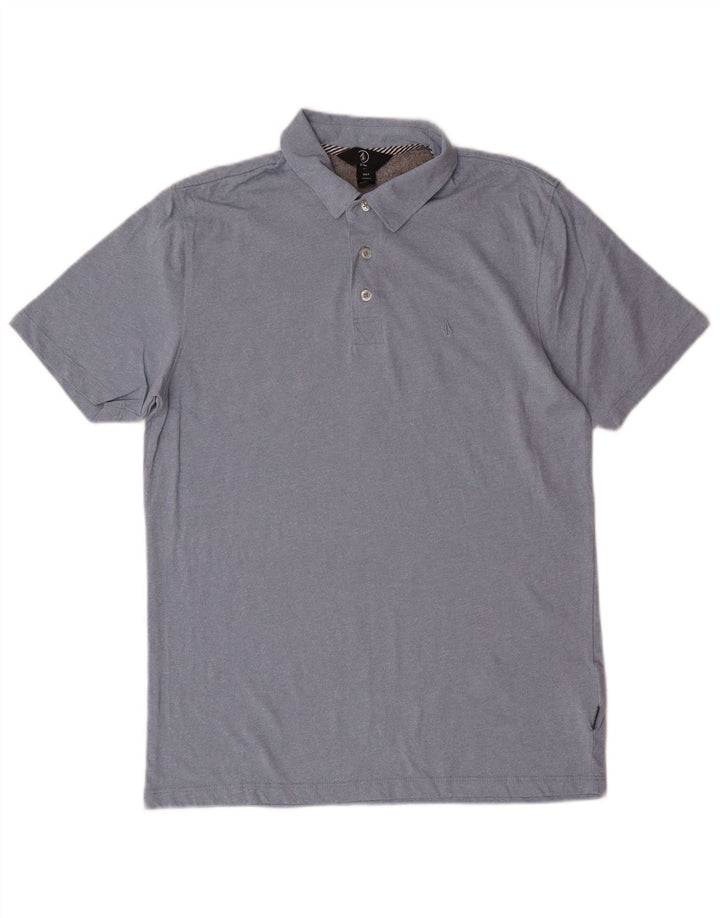 VOLCOM Herren-Poloshirt, kleine blaue Baumwolle