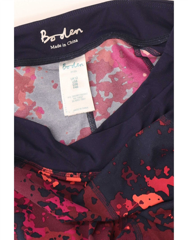 Boden Damen Leggings UK 12 Medium Mehrfarbiges Polyamid