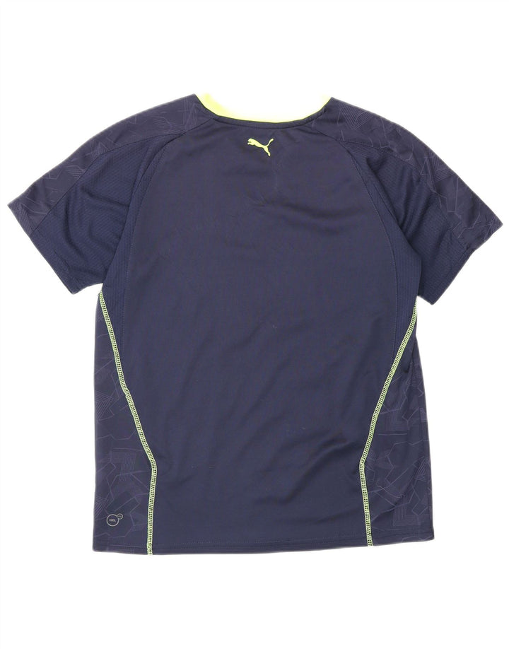 PUMA Damen Grafik T-Shirt Top Medium Marineblau Polyester